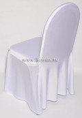 Универсальный чехол на стул. Модель II, цвет - белый